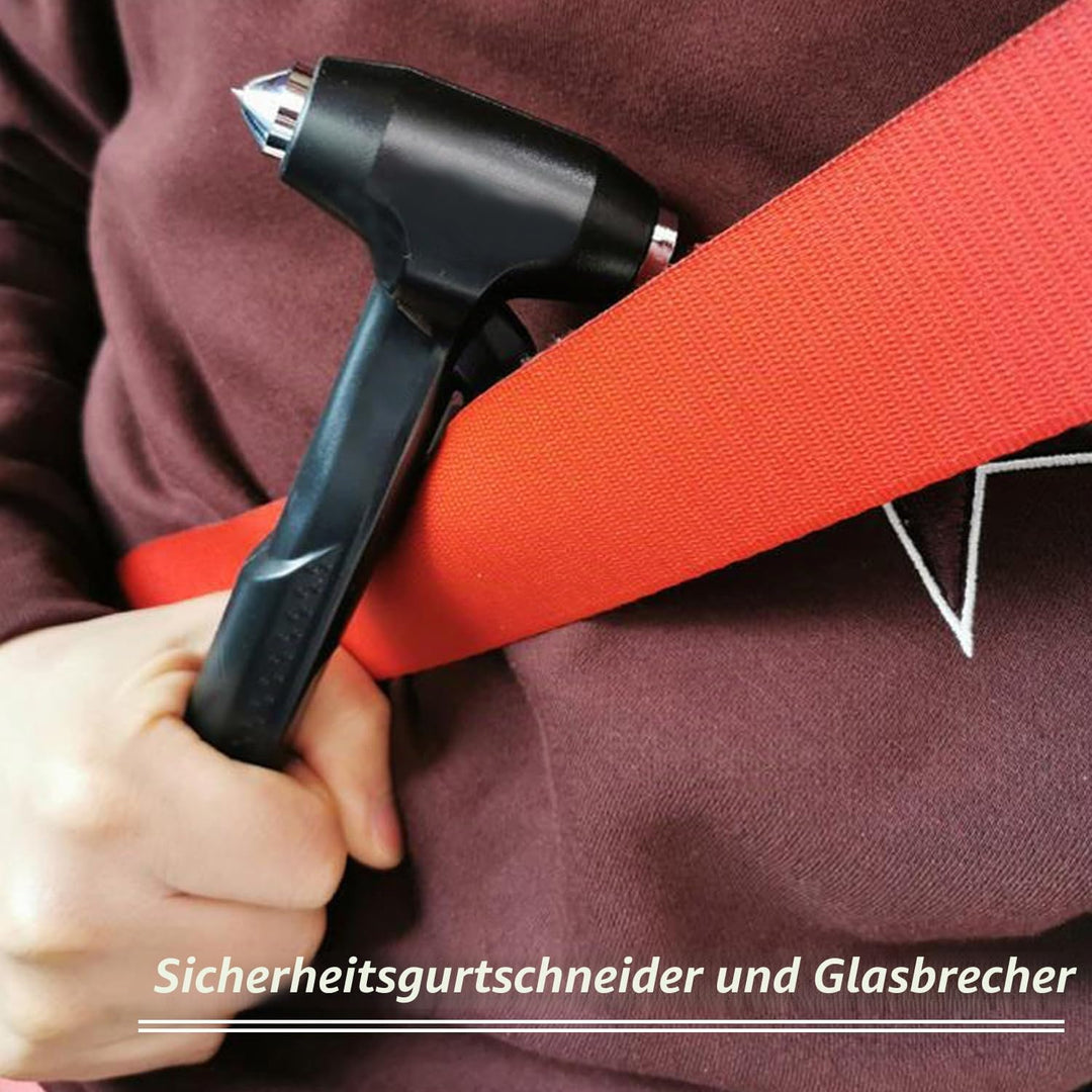 Autofensterbrecher, Glasbrecher und Sicherheitsgurtschneider, Notfall-Sicherheitshammer für Autoglas