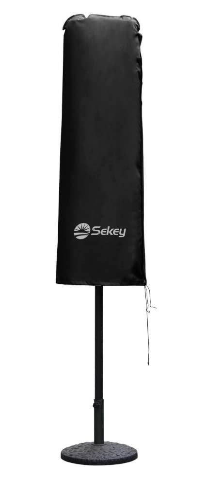 Sekey Doppelsonnenschirm Schutzhülle | Abdeckhauben für Sonnenschirm | 165×50/62 cm – Extrabreite Ab