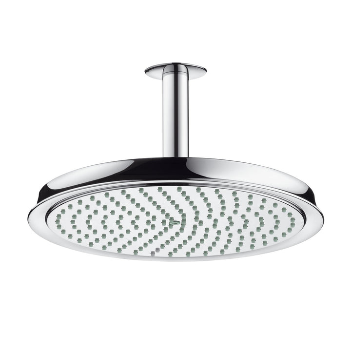 hansgrohe Raindance Classic 240 Air Duschkopf, Kopfbrause für Deckenmontage, Chrom Wandanschluss Chr