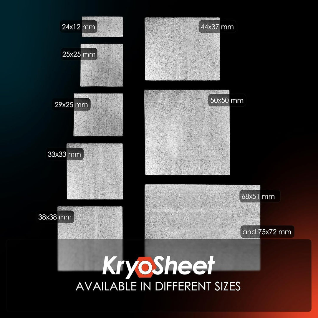 Thermal Grizzly - KryoSheet (25x25x0,2mm) - Graphen Wärmeleitpad - Höchste Wärmeleitfähigkeit - Alte