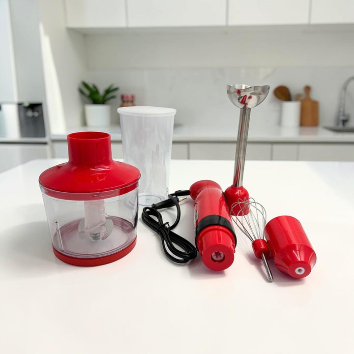 3 PAGEN® 4-in-1 Stabmixer Set BlendXpress – Spülmaschinenfest Aufsätze – Kompakte Masse und umfangre