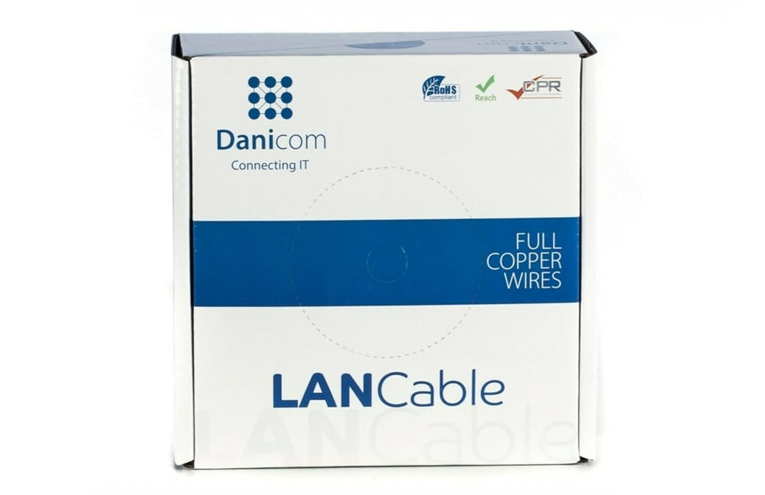 CAT5E FTP 50m - flexibel - PVC (Fca), POE, Ethernet, LAN, Patchkabel, Datenkabel, RJ45 - für Servers