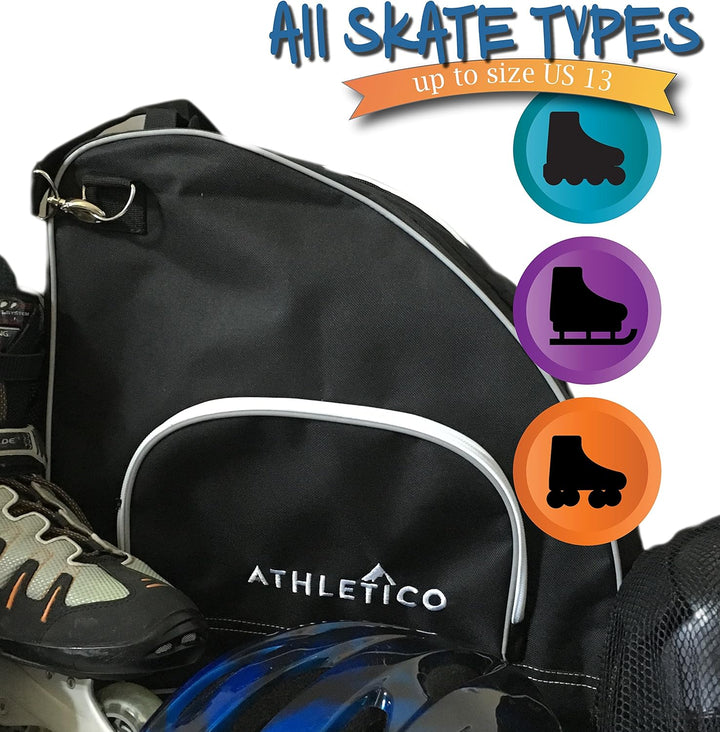Athletico Ice & Inlineskate-Tasche – Premium-Tasche zum Tragen von Schlittschuhen, Rollschuhen, Inli