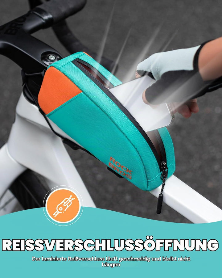 ROCKBROS Fahrrad Rahmentasche 0,8L Fahrradtasche Oberrohr, Oberrohrtasche Lenkertasche für MTB, Renn