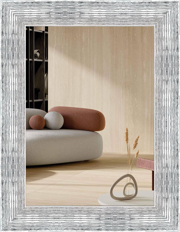 nielsen HOME Wandspiegel Chiara, Silber Weiss, ca. 50x70 cm Silver White 50 x 70 cm, Silver White 50