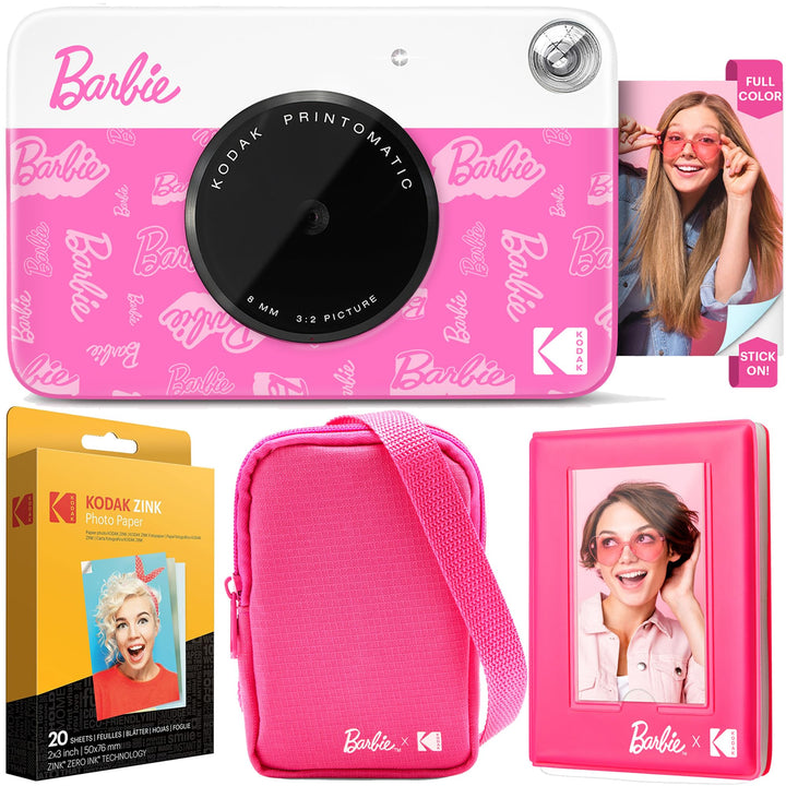 Kodak x Barbie Printomatic Sofortbildkamera in Vollfarbe Digitalkamera Barbie Deluxe-Bundle (Signatu