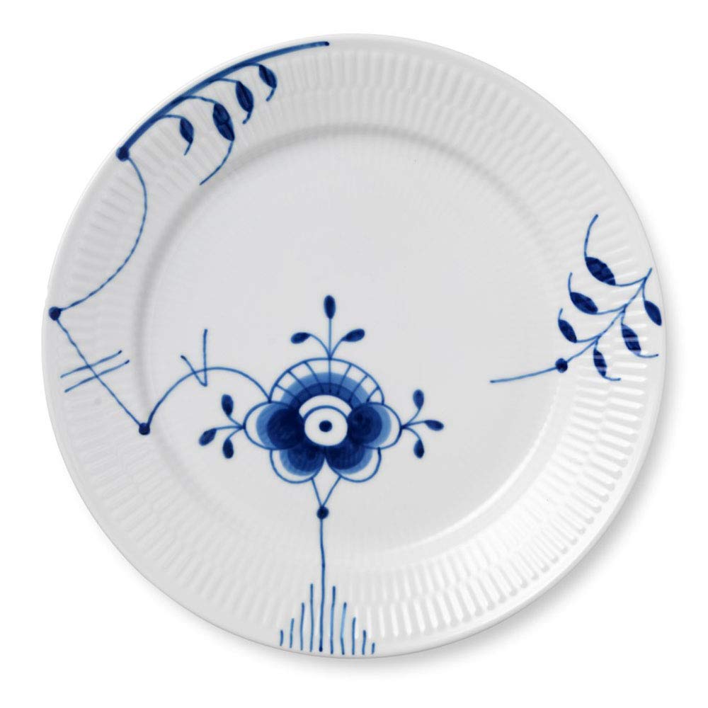 Royal Copenhagen 1017373 Blue Fluted Mega Frühstücksteller, Porzellan 27cm Wht, 27cm Wht