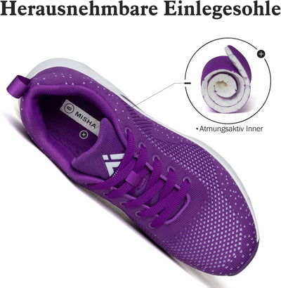 Mishansha Damen Air Laufschuhe Dämpfung Atmungsaktiv Leichtes Bequem Sportschuhe, Gr.35-46 EU 36 EU