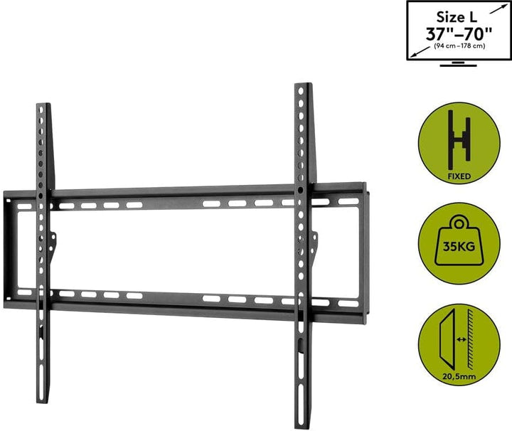Goobay 49732 Wandhalterung 65 Zoll extra Flache Halterung für grosse Fernseher von 37 bis 70“ bis 35