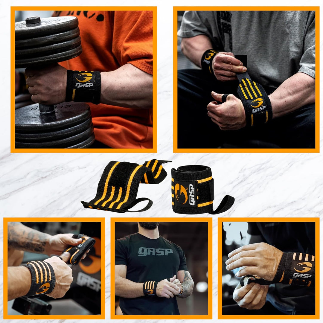 GASP Herren Hardcore Wrist Wraps Black Hardcore Wrist Wraps, Black Hardcore Wrist Wraps