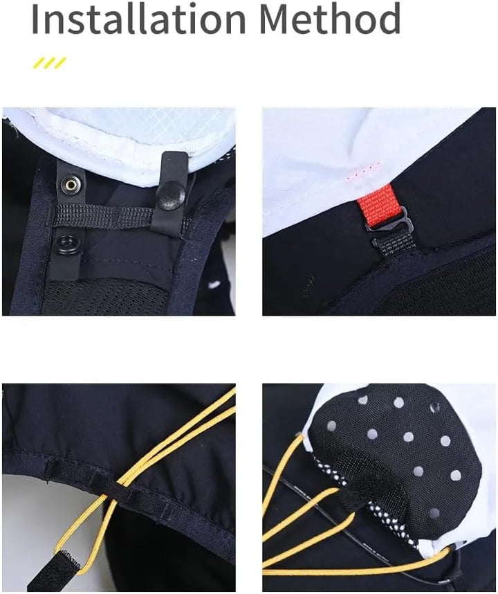 Leichte Externe Wandern Stange Lagerung Tasche Fischknochen Tasche Öffnung Anziehen Buggy Tasche aon