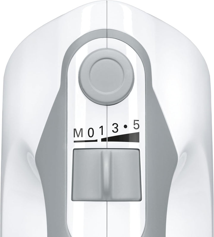 Bosch Hausgeräte Handrührer ErgoMixx MFQ36440, 2 Rührbesen, 2 Edelstahl-Knethaken, Pürierstab, Beche