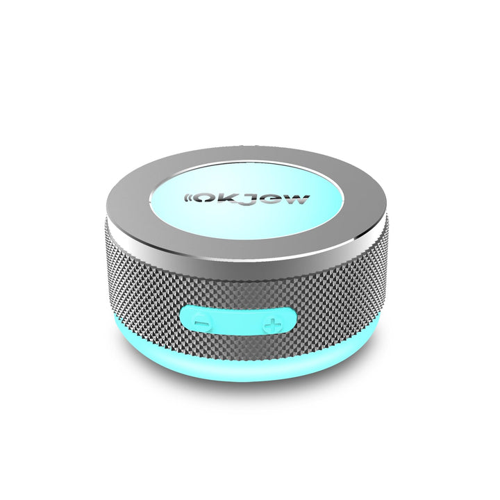 Knochenleitungs-Lautsprecher, Bluetooth, vibrierende Lautsprecher mit bunten LED-Lichtern, tragbare