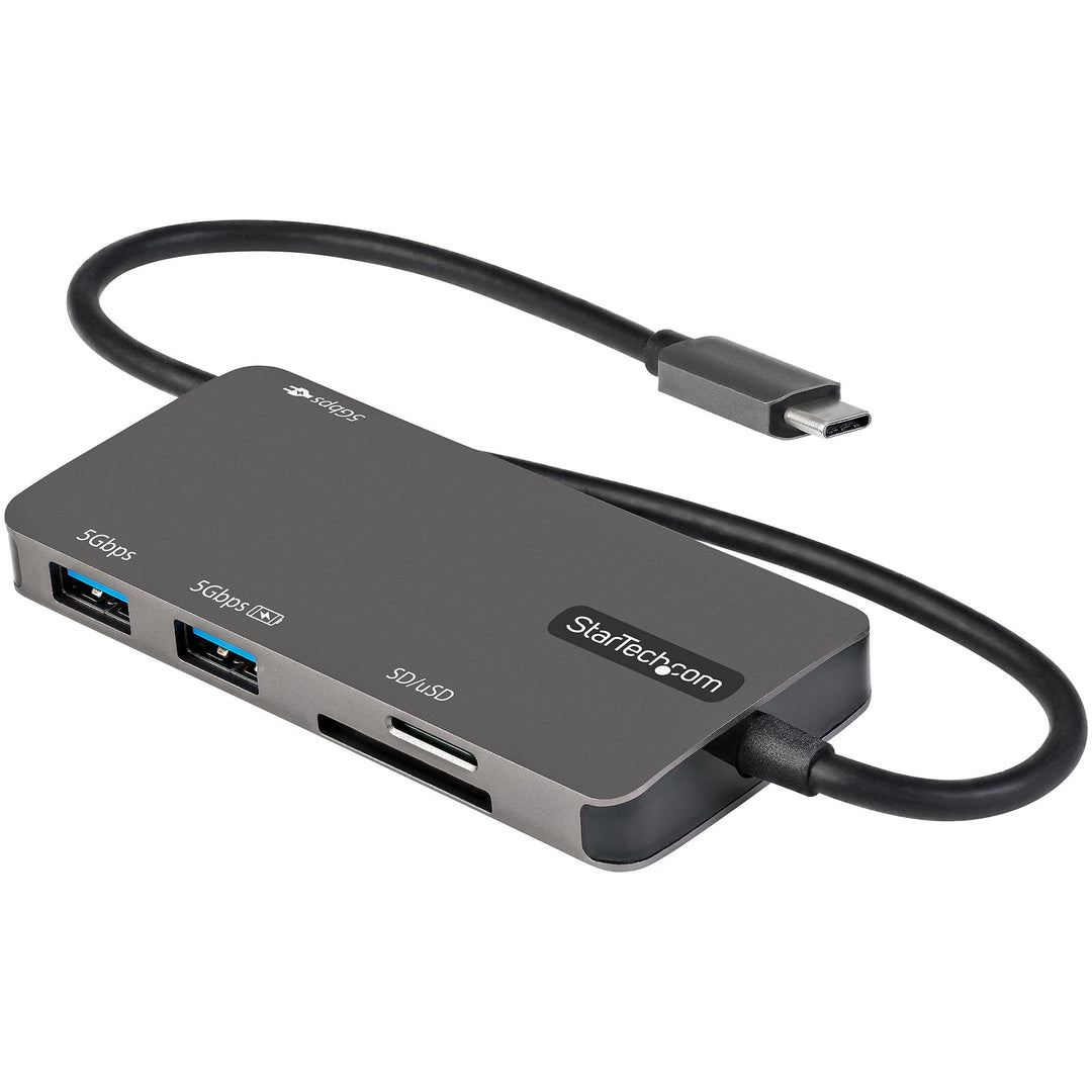 StarTech.com USB-C Multiport Adapter - USB-C auf 4K-HDMI, 100W PD Pass-Through, SD-/MicroSD-Steckpla