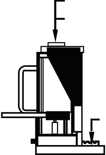 Unicraft Maschinenheber, Hydraulikheber MH 10 (Stützlast: 10 t, Ablassschraube stufenlos, kompakte B