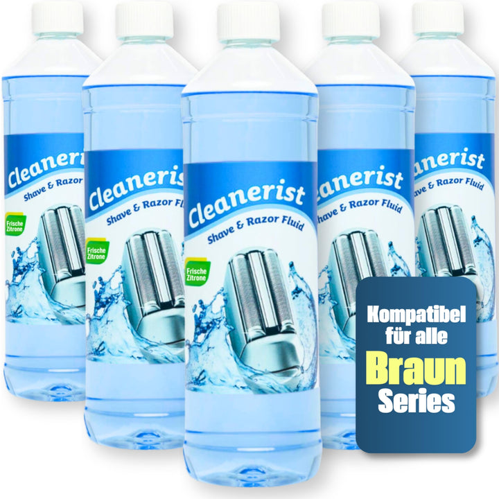 Cleanerist NEU !! "Mit Zitronenduft" Scherkopfreiniger zum Nachfüllen geeignet für die Rasierer von