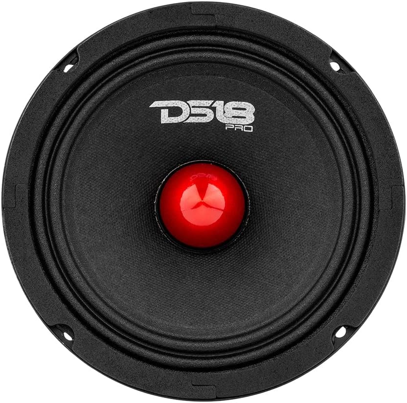DS18 Car Midrange Speaker 8" Inch 660w Watt 4Ohm Bass Loudspeaker PRO-GM8.4B Bullet 8-Inch 4-Ohms, B