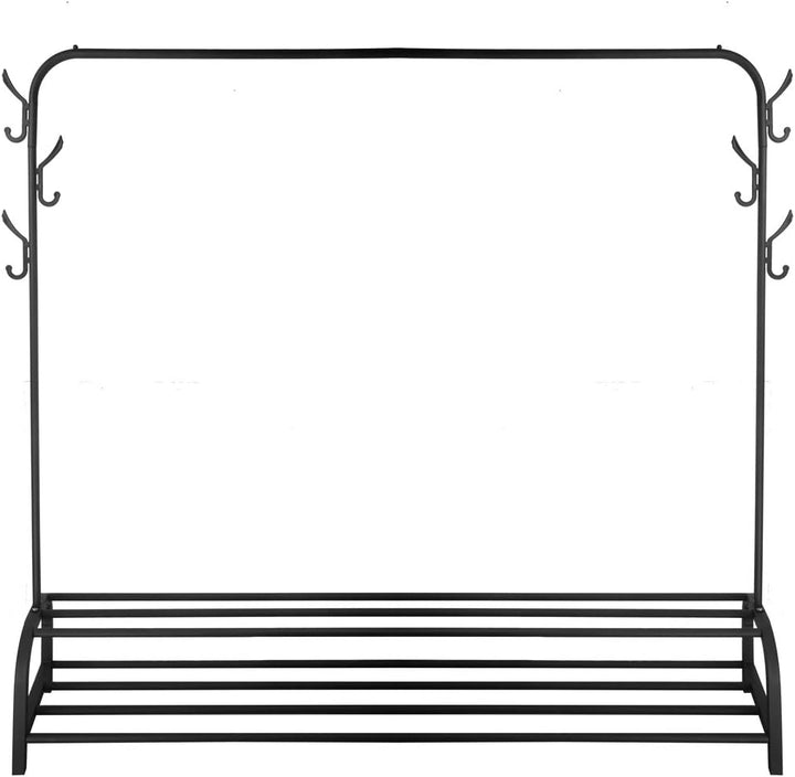Vinteky Kleiderständer Freistehender Kleiderständer, Garderobenständer aus Metall6 Haken, 110 × 33 ×
