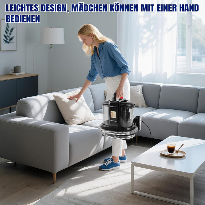 Gerät Waschsauger Nasssauger 450W Teppichreiniger mit 15000Pa Saugkraft, Wischsauger Polstermöbel Ca