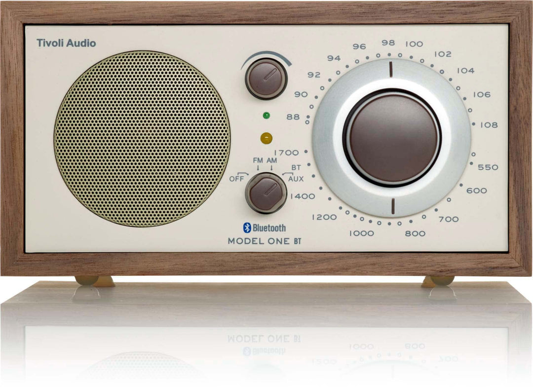 Tivoli Audio Model One BT Bluetooth UKW-/MW-Tisch Radio (Walnuss/Beige) Walnuss / Beige, Walnuss / B