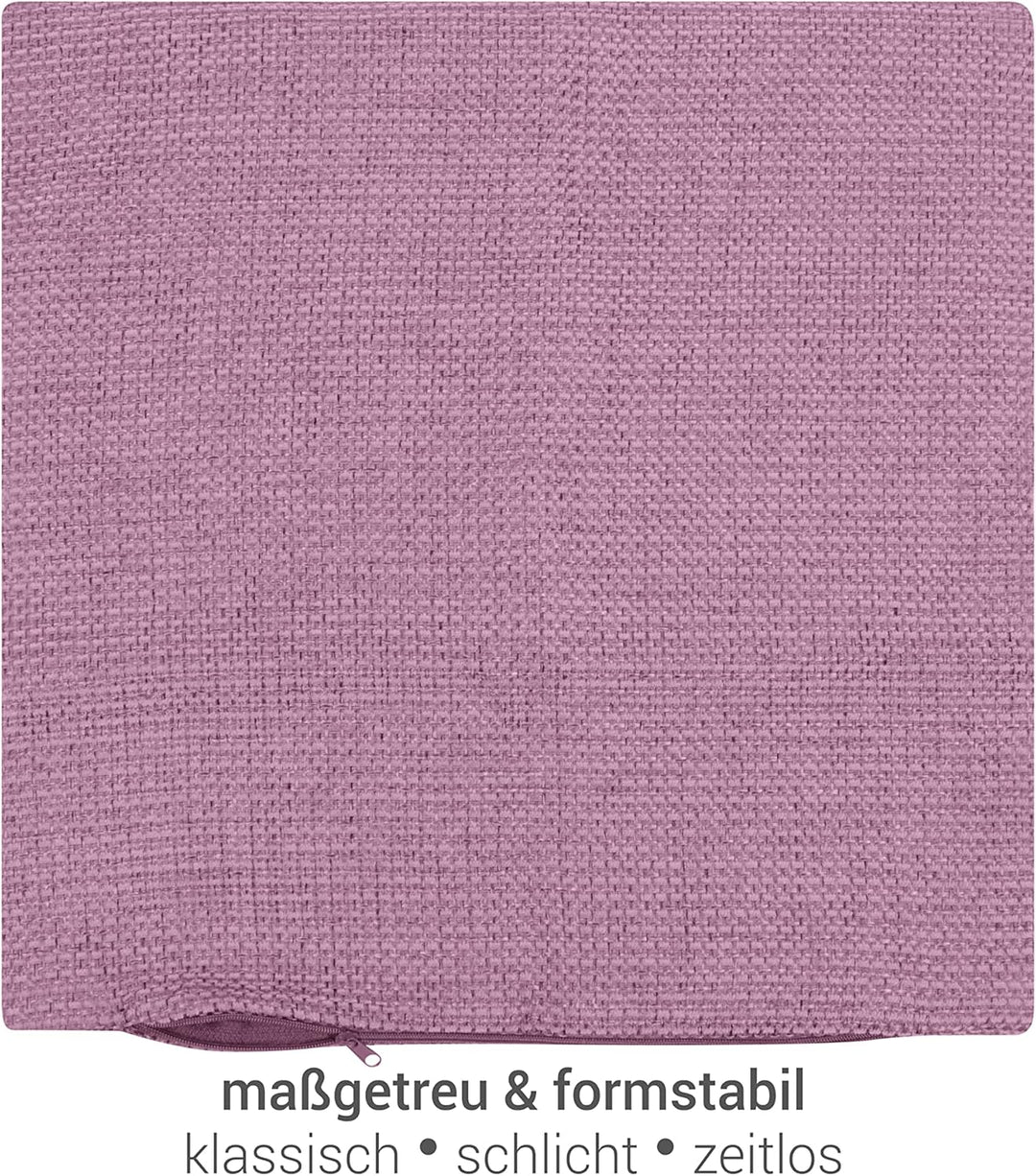 npluseins 2er Pack Kissenhüllen mit Struktur-Muster - Polsteroptik 617.767, 1 Pack (2 Stück) - Kisse
