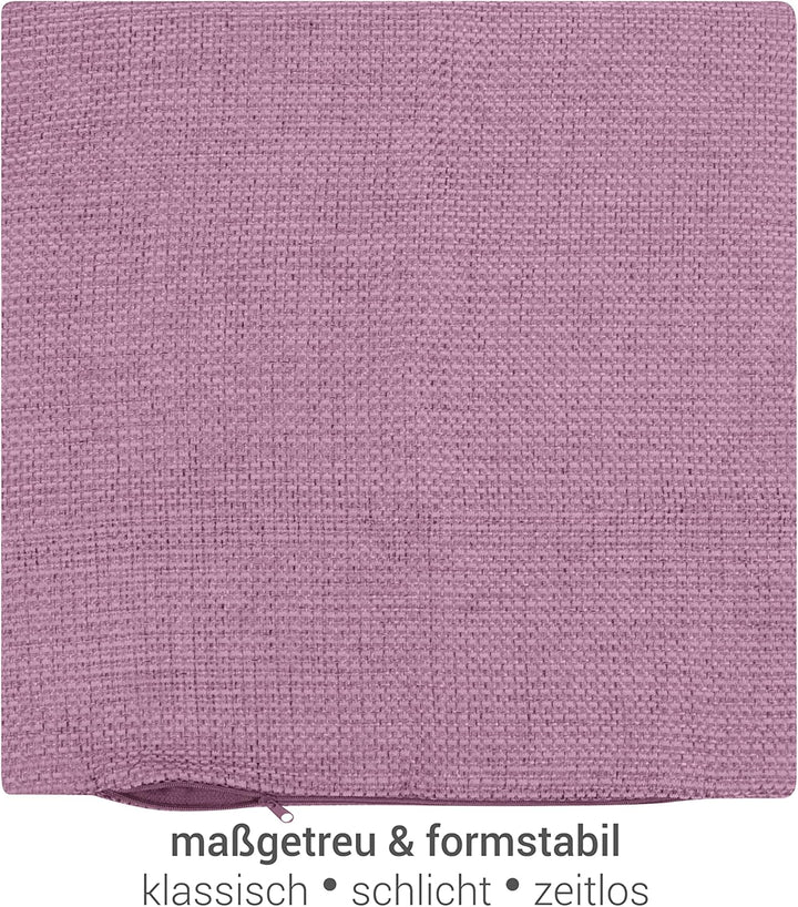 npluseins 2er Pack Kissenhüllen mit Struktur-Muster - Polsteroptik 617.767, 1 Pack (2 Stück) - Kisse