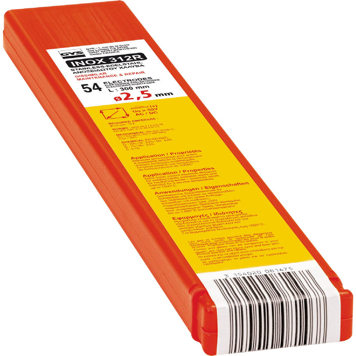 GYS 54 universelle Wartungs- und Reparaturelektroden 312R, Ø 2,5mm - Plastikbox