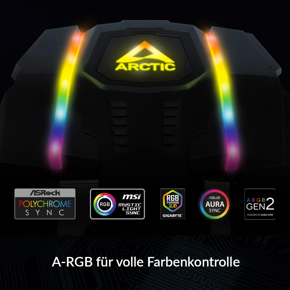 ARCTIC Freezer 50 TR - Dual Tower CPU Kühler für AMD Ryzen Threadripper SP3, sTR4 mit A-RGB, 120 mm/