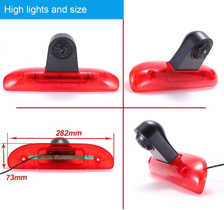 HD Wasserdicht Einparkhilfe Auto Dritte Dach top Mount Bremse Lampe Licht Rückansicht Kamera für FIA