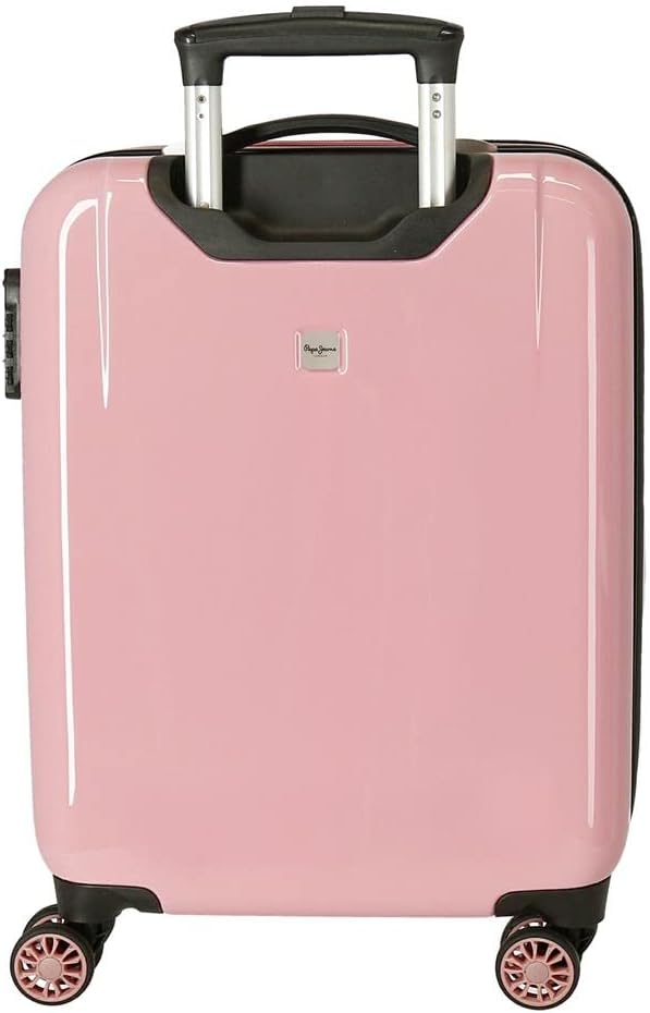 Pepe Jeans Carol Kabinentrolley, Rosa, 38 x 55 x 20 cm, Hartplastik, seitlicher Kombinationsverschlu