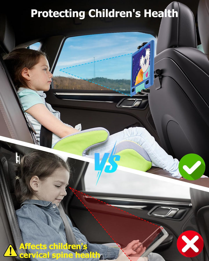woleyi Tesla Tablet Halterung Rücksitz, Tesla Model 3/Y Kopfstütze Tablet Halterung für Kinder [Kuge
