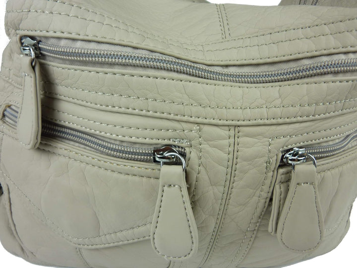 kennydoo Rucksacktasche I 2in1 Damen Rucksack und Handtasche in Einem I Schultertasche einfarbig uni
