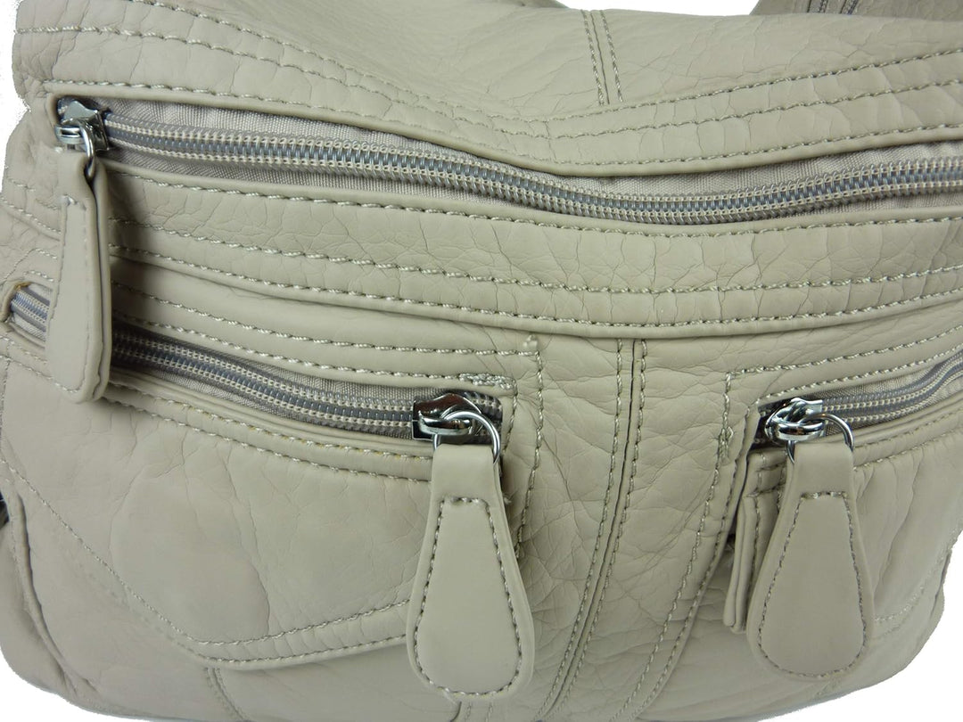 kennydoo Rucksacktasche I 2in1 Damen Rucksack und Handtasche in Einem I Schultertasche einfarbig uni