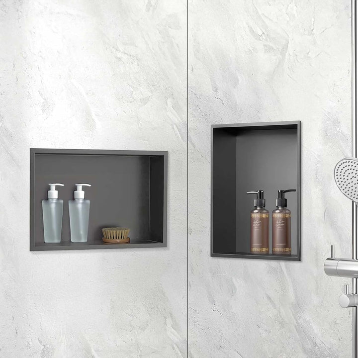 Wandnische Dusche,Wandnische Dusche Edelstahl,Wandnische Einzelregal Lagerung,Duschnische 30 * 45 *