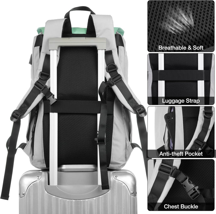 YAMTION Rucksack Teenager Mädchen mit 17 Zoll Laptopfach Schultasche Jungen Schulranzen Rucksack Lap
