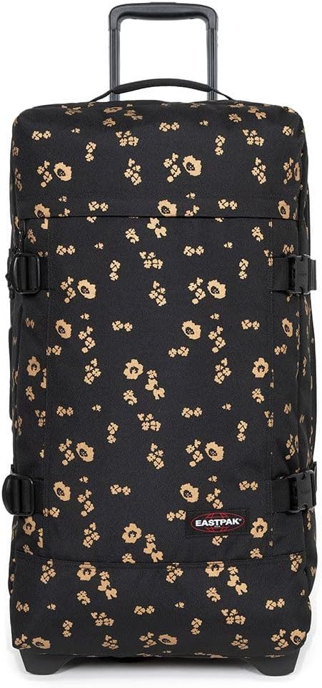 Eastpak TRANVERZ M Koffer, 67 cm, 78 L, Flower Shine Black (Schwarz) Schwarz (Fiore Shine Black 06),