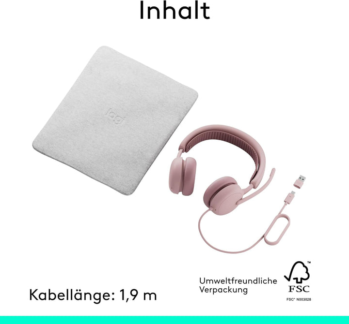 Logitech Zone Wireless 2 ES for Business – Kabelloses Headset mit Geräuschunterdrückung und Adaptive