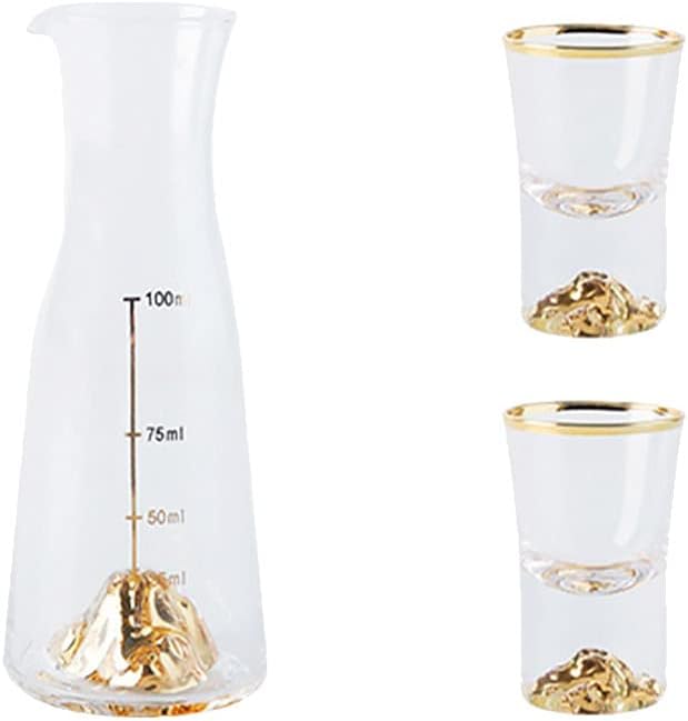 BESPORTBLE 1 Satz Weissweinglas-trennkrug Japanisch Sake-Flasche Aus Glas Sake-ochoko-tassen Keramik