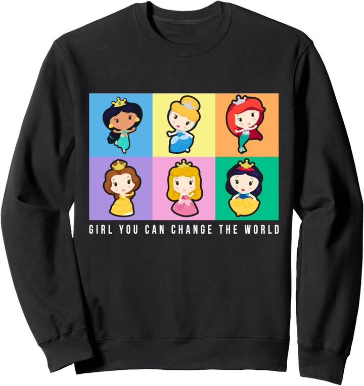 Disney Princess Cartoon Girl You Can Change the World Sweatshirt
