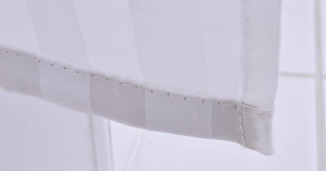 RIDDER Duschvorhang Textil Madison weiss 120x200 cm 120 x 200 cm Weiss, 120 x 200 cm Weiss