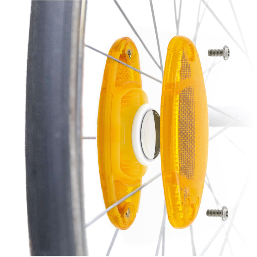 OVERADE - Airflex x2 – Halterung für GPS-Tracker Airtag – Rückstrahler – Diebstahlsicherung für Fahr