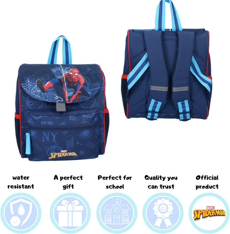 mybagstory - Kleiner Rucksack – Spiderman – Kinder – Schule – Kindergarten – Kindergarten – Krippe –