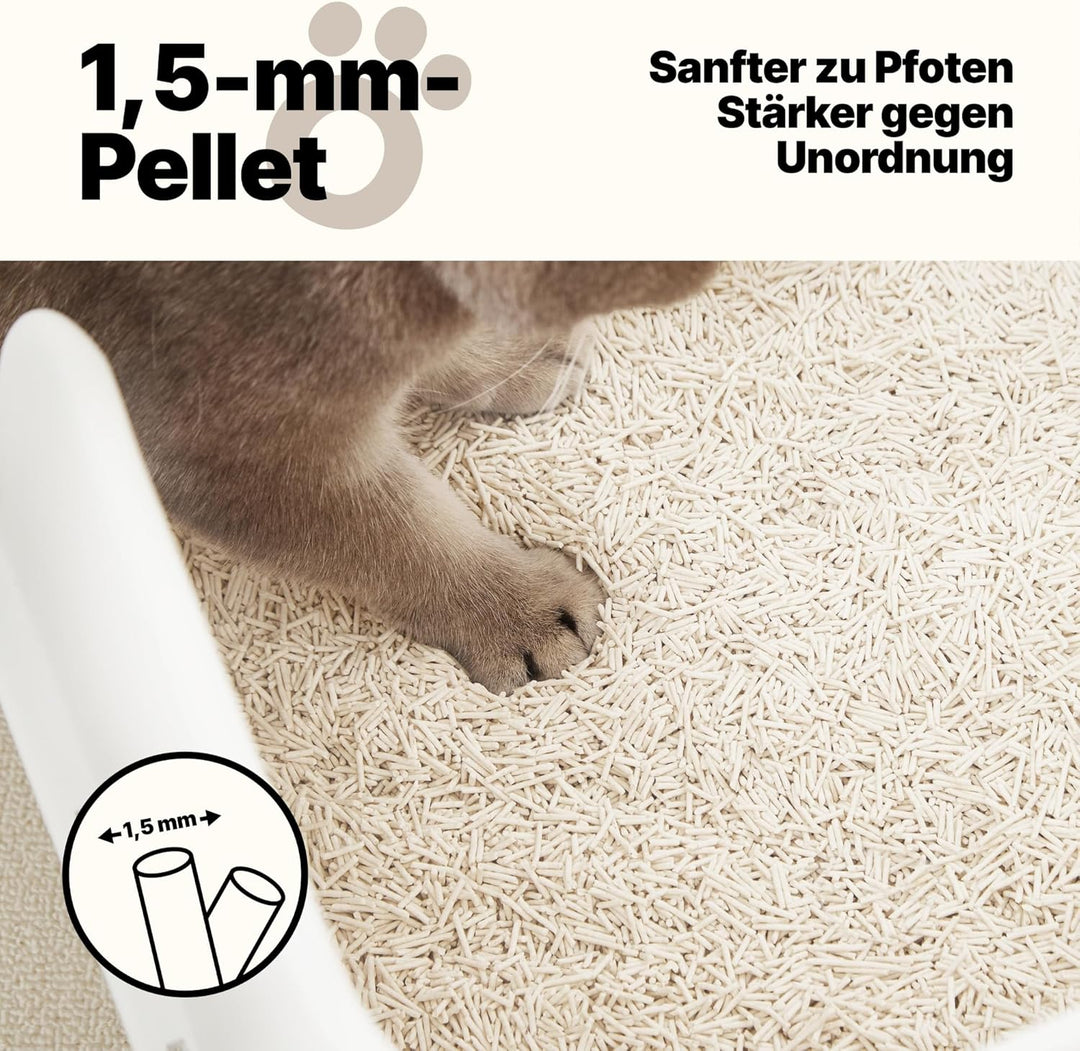 Tofu Katzenstreu 7,2 kg – Klumpend, pflanzlich aus Erbsenhülsen, 99% staubfrei, optimale Geruchskont