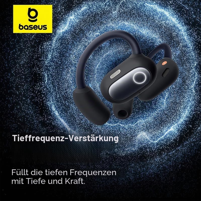 Baseus Eli Sport 1 Open-Ear TWS Auriculares Inalámbricos Abiertos Con Escuche de Carga Negros