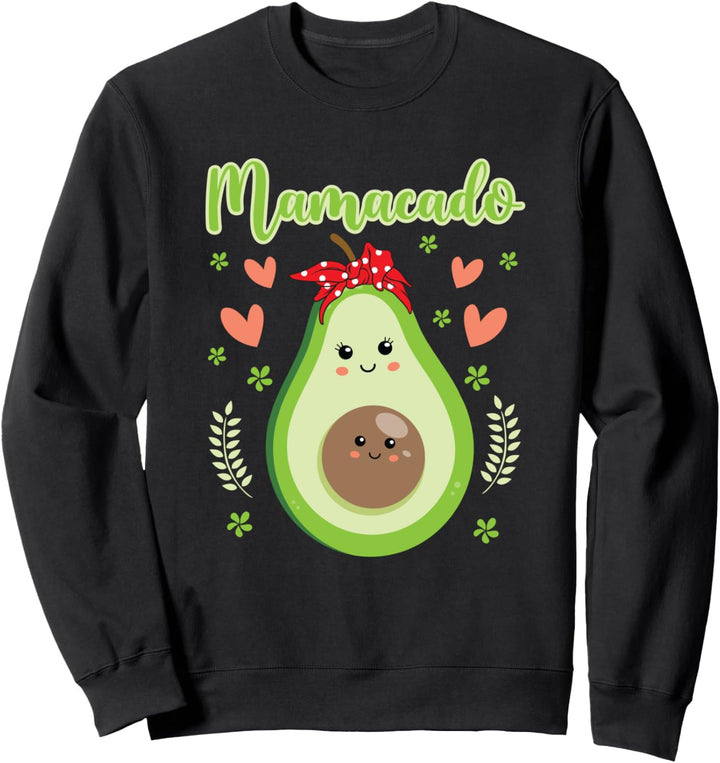 Mamacado Avocado Red Bandana Tochter Sohn Schwangerschaft Sweatshirt