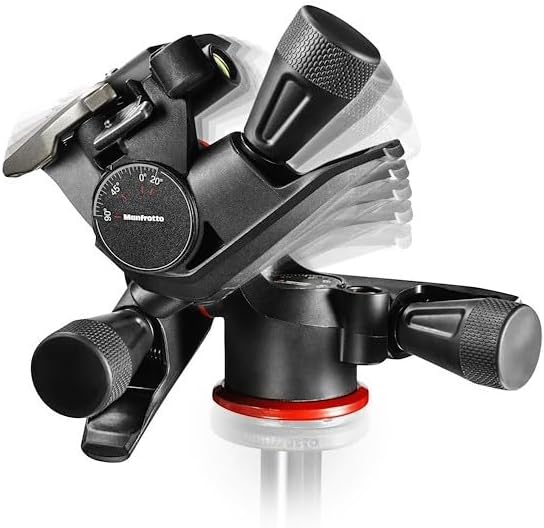 Manfrotto 3-Segment Stativ Kit mit 3-Wege-Neiger aus Aluminium, Fotostativ mit Move Quick Release Sy