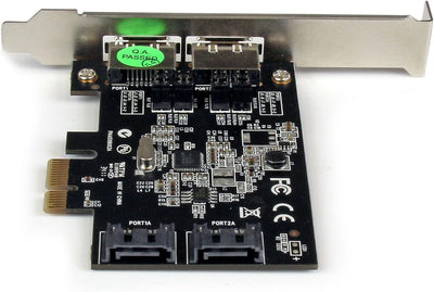 StarTech.com 2 Port SATA III PCI Express Schnittstellenkarte - 2 Port Serial-ATA 6Gbit/s PCIe Karte