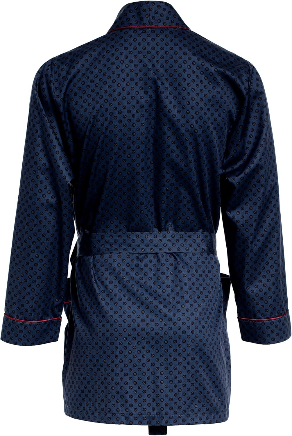 Herren Morgenmantel – kurz – Bademantel Revise RE-509 - Elegant - 100% Baumwolle XXL Dunkelblau mit