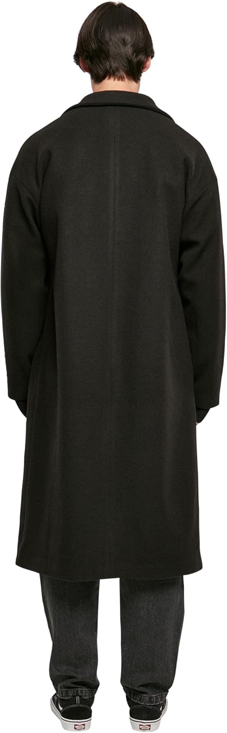 Urban Classics Herren Long Coat L Schwarz, L Schwarz