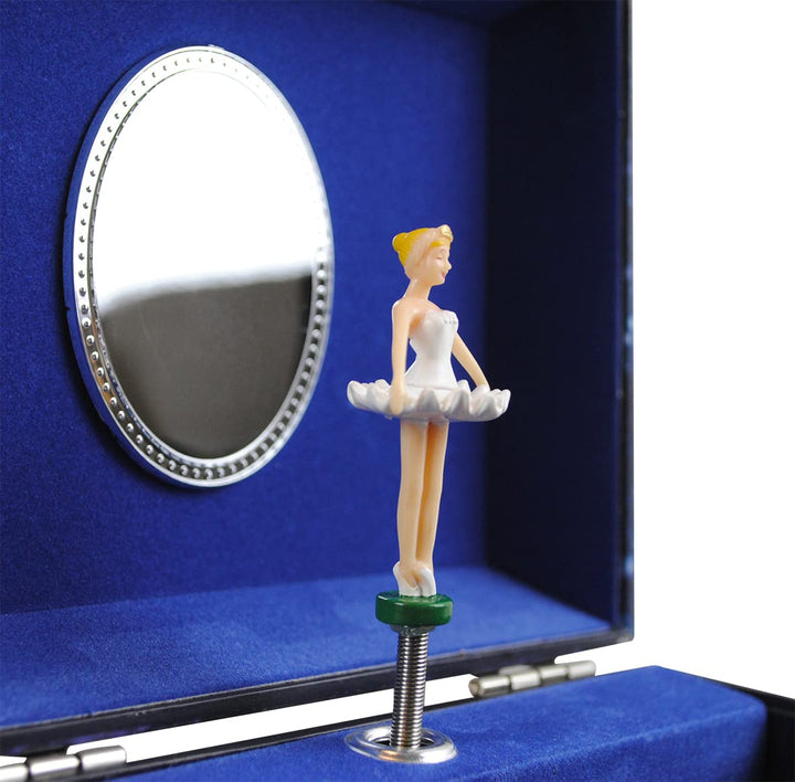 Trousselier 6260195 Schatzkiste für Kinder, Ballerina, Schmuckkästchen, Spieluhr mit Musik und Tanze
